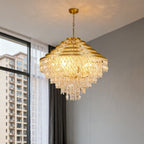 Hanging Shell Chandelier Glamorous Artistic Gyro Ceiling Light