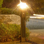 Solar Bollard Lighting Outdoor Garden Aluminum Lamp