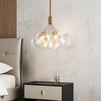 Modern Bubble Chandelier Minimalist Solid Copper Ceiling Light