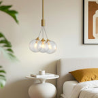 Modern Bubble Chandelier Minimalist Solid Copper Ceiling Light