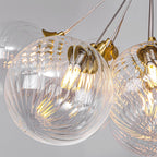 Modern Bubble Chandelier Minimalist Solid Copper Ceiling Light
