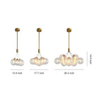 Modern Bubble Chandelier Minimalist Solid Copper Ceiling Light