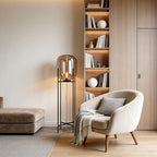 Bubble Glass Floor Lamp Industrial Hardware Rods Lamp