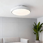 Ceiling Fan Modern with Light LED Simple Round Leafless Dimmable Lamp