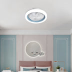 Modern Ceiling Fan with Lights Remote 3-Color Dimmable LED Ceiling Fan