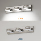 Chrome Bathroom Vanity Light Luxury Minimalist Aluminum Mirror Light