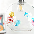 Coloured Glass Pendant Lights Globe Art Deco Ceiling Light