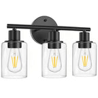 Industrial Plug-In Glass Wall Sconce Creative Bathroom & Bedroom Vanity Lighting