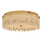 Crystal Ceiling Lights Flush Mount Luxury Metal Light