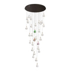 Crystal Chandelier for Staircase Luxury LED Ceiling Light