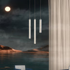 Modern Crystal Pendant Light Minimalist Linear Ceiling Light