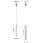 Modern Crystal Pendant Light Minimalist Linear Ceiling Light