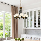 8 light chandeliers Vintage Artistic Bean Globe Ball Ceiling Light