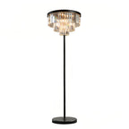 Floor Crystal Lamp American Glamorous Decorative Standing Luxury Light