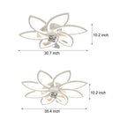 Ceiling Fans with Fancy Lights Modern Floral Light