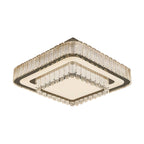 Modern Flush Mount Light Fixtures Luxury Crystal Light