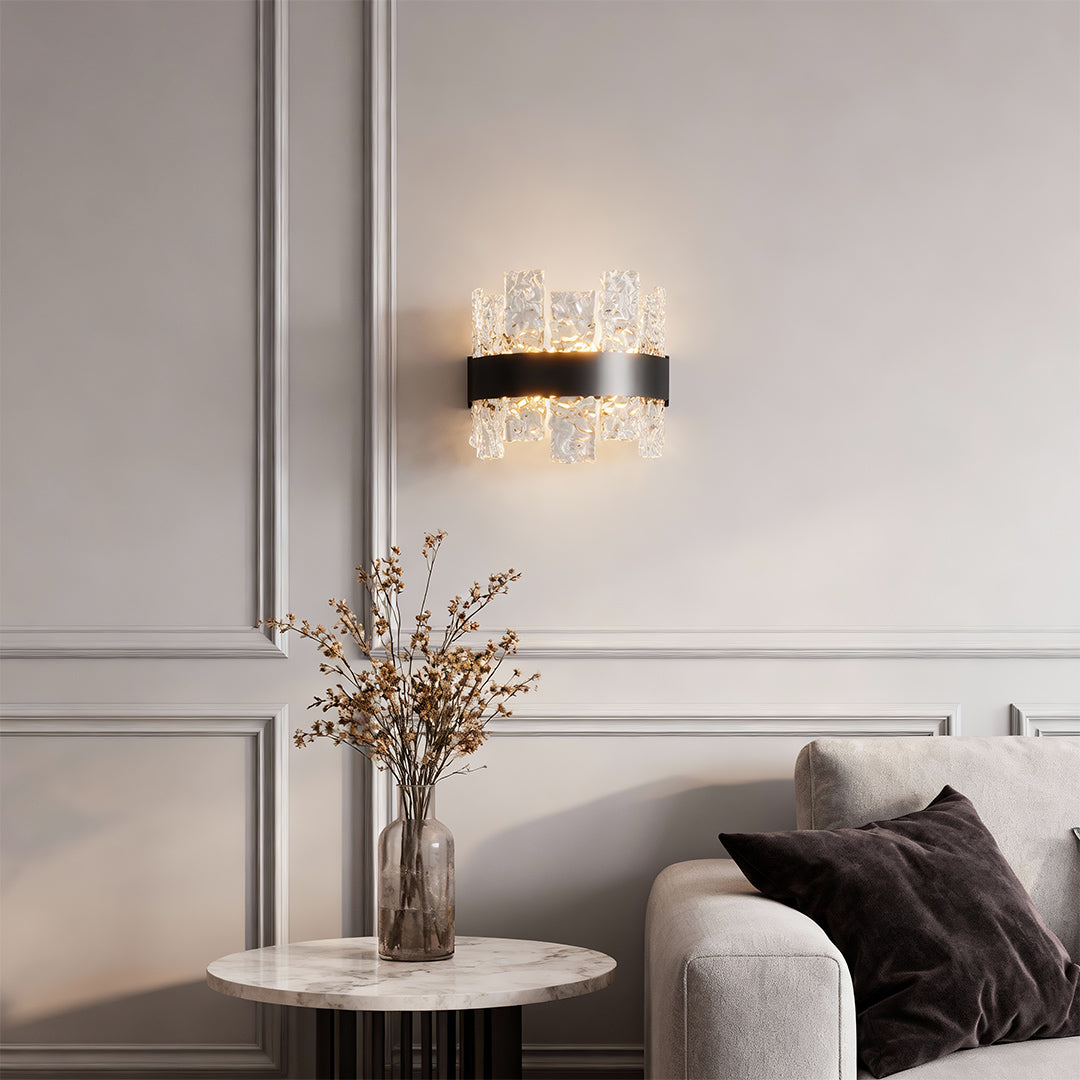 Modern Glass Wall Lights Solid Copper Minimalist Lamp