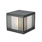 Gate Pillar Solar Light Outdoor Copper Square Rust-Proof Light