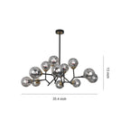 Glass Globe Chandeliers Nordic Atmospheric Luxury Retro Ceiling Light