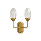 Glass Wall Light Modern Luxury Full Copper Dual Head Lamp