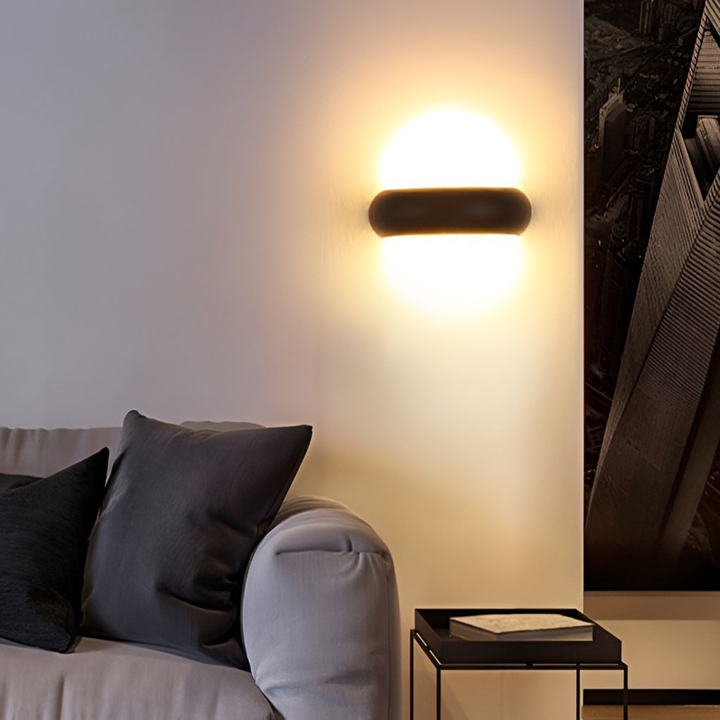 Modern Globe Wall Sconce Up-Down Emitting LED Light