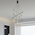 LED Linear Chandelier Nordic Minimalist Lighting