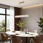 Modern Gold Pendant Light Minimalist Luxury Linear Ceiling Lights