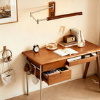 Swing Wall Light Mid-Century Iron Walnut Eye-Protecting Arm Lamp