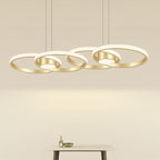 Gold Chandelier Lamp Nordic Style Aluminum Adjusted Ceiling Light
