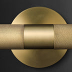 Modern Knurled Texture LED Bathroom Vanity Light Fixture with Swiveling Head