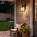 Lantern Outdoor Wall Lights Modern Waterproof Glass Light