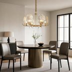 Shell Chandeliers Modern Copper Glass Ceiling Light