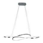 LED Infinity Chandelier Modern Irregular Wave Line Ceiling Light