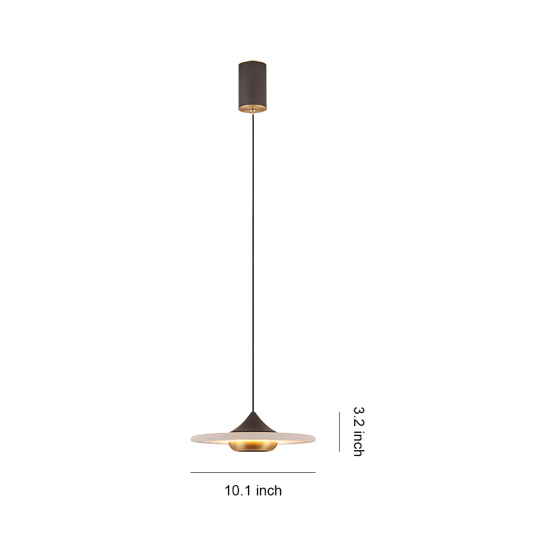 Modern LED Pendant Lights Minimalist Marble UFO Ceiling Light