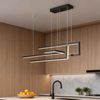 Modern Linear LED Chandelier Hardware Ceiling Light
