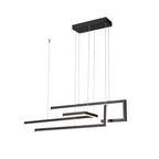 Modern Linear LED Chandelier Hardware Ceiling Light