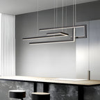 Modern Linear LED Chandelier Hardware Ceiling Light