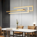 Modern Linear LED Chandelier Hardware Ceiling Light