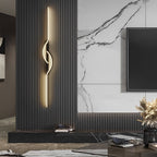 Modern Linear Wall Sconce Creative Black Aluminum Lamp