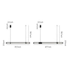 Modern Linear Suspension Lighting Italian Luxury Ceiling Light