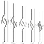 Modern Linear Wall Sconce Creative Black Aluminum Lamp
