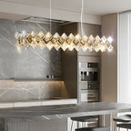 Modern Luxury Crystal Room Dining Chandeliers Metal Ceiling Light