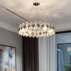 Modern Luxury Crystal Room Dining Chandeliers Metal Ceiling Light