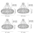 Modern Luxury Crystal Room Dining Chandeliers Metal Ceiling Light
