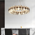 Modern Luxury Crystal Room Dining Chandeliers Metal Ceiling Light