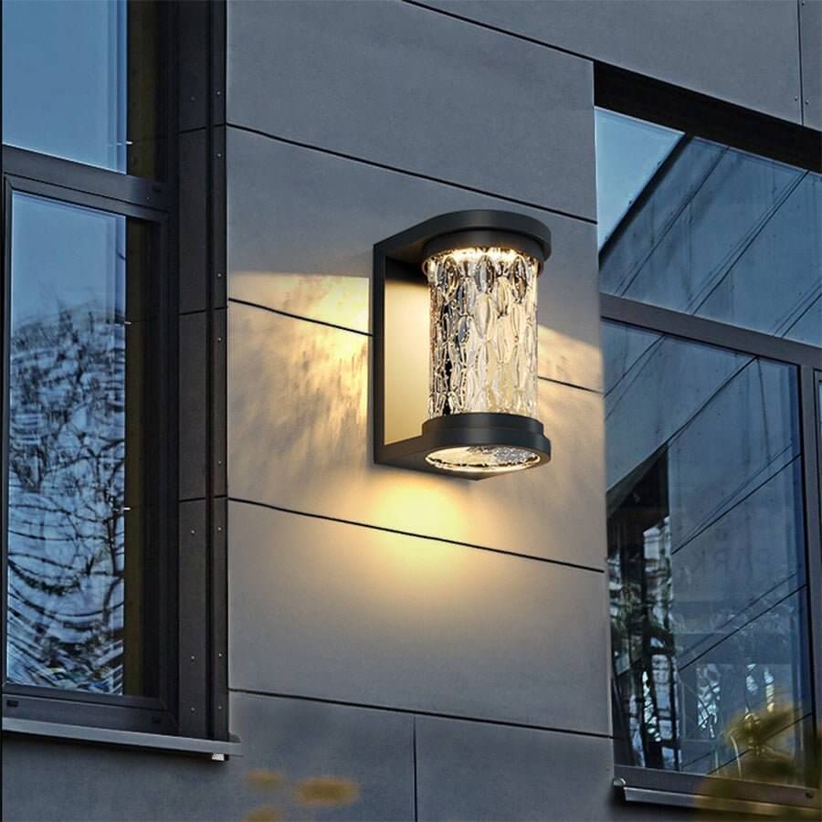 Modern Luxury Glass Stereoscopic Luminescence Cylindrical LED Wall Light