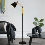 Metallic Floor Lamp Modern Adjustable Standing Lamp