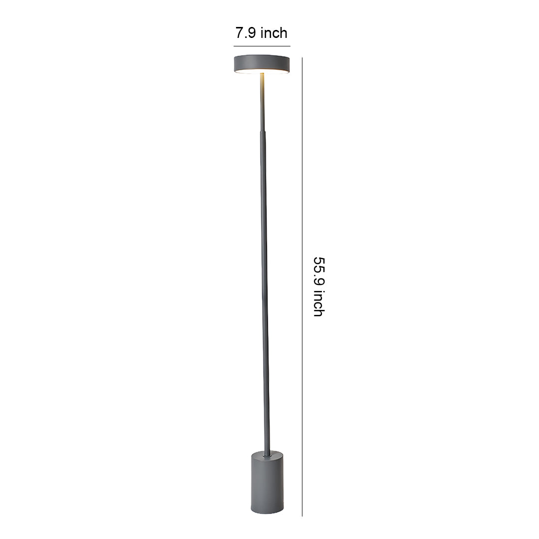 Petite Floor Lamp Modern Dimmable  Contemporary Reading Pole Lamps