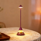 Unique Small Table Lamp Creative Pointed Aluminum Iron Accent Light