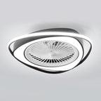 Modern Minimalist Stepless Dimming Invisible Bladeless Ceiling Fan Light for Bedroom